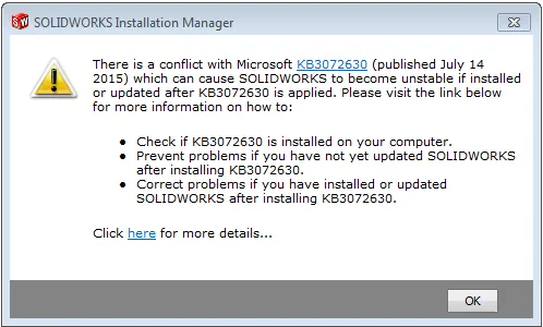 conflict with microsoft install error
