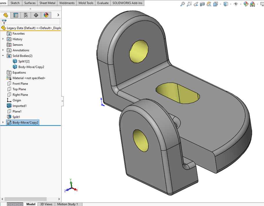 Modify An Imported Body In SOLIDWORKS | GoEngineer