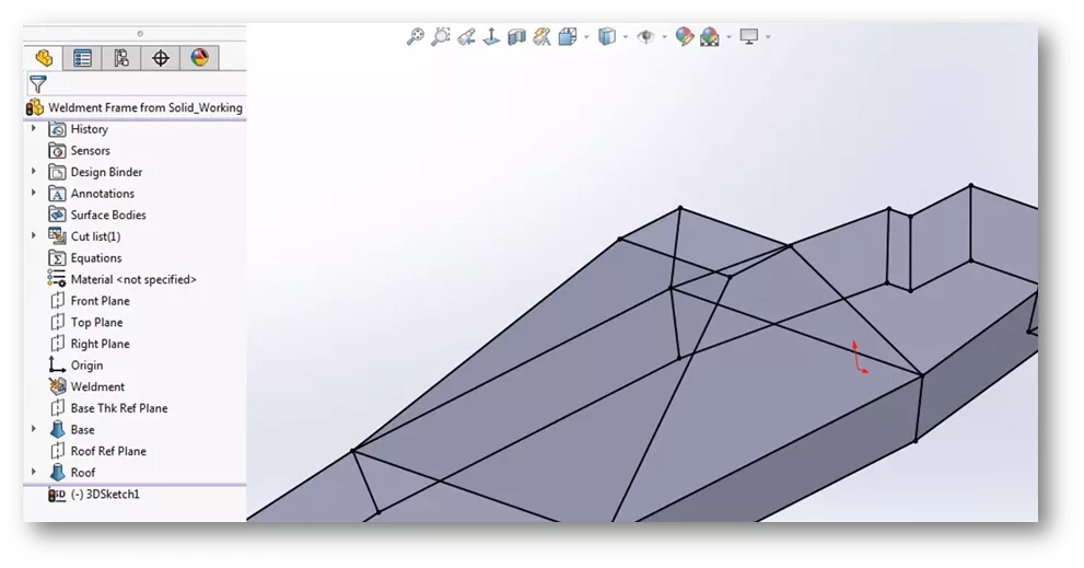 Converted Edges in SOLIDWORKS 