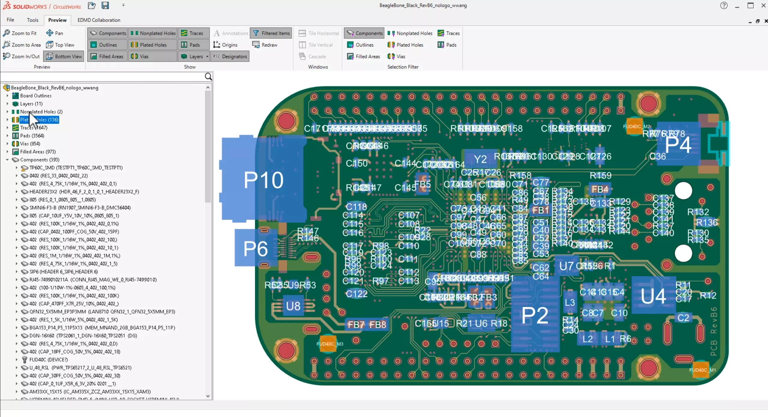 Copper Trace Geometry in SOLIDWORKS 2025 CircuitWorks Add-in