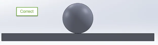 correct SOLIDWORKS Simulation no penetration contact set setup