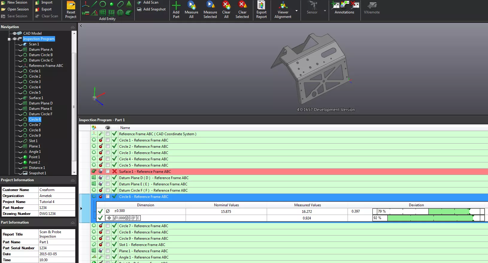Creaform Inspection Feautres Repeatable Inspection