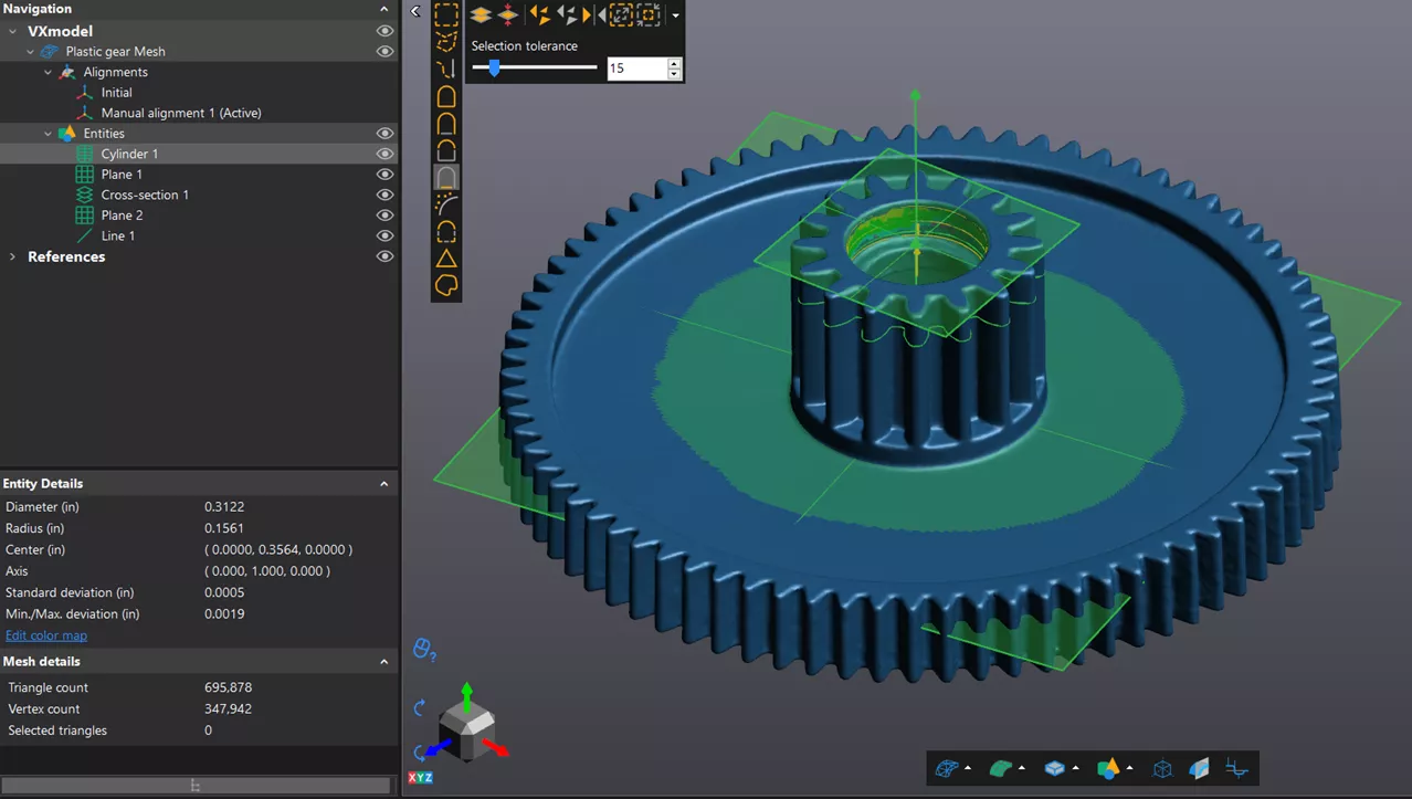 Creaform VXModel Reverse Engineering Software