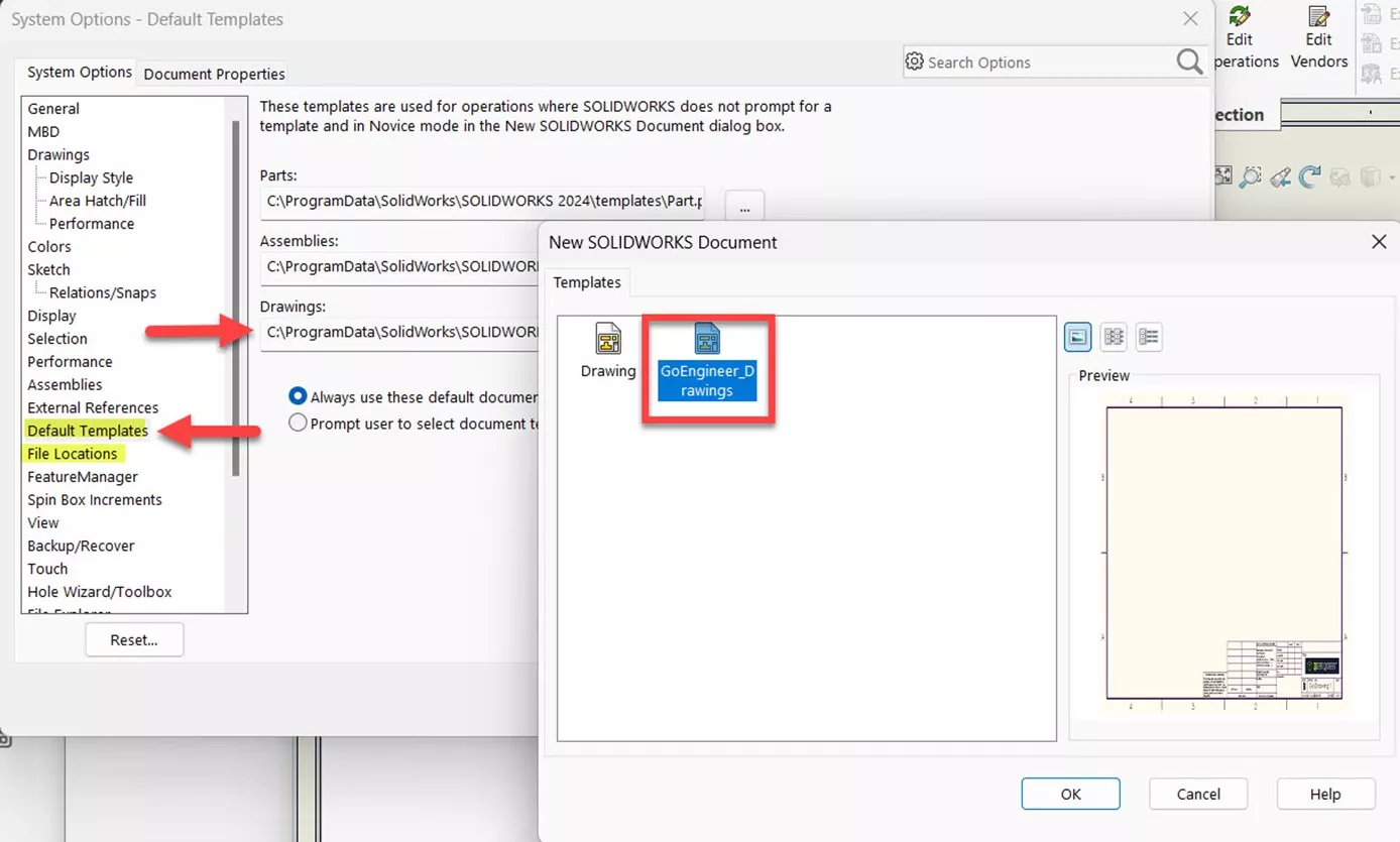 Create Custom Templates and Sheet Formats in SOLIDWORKS