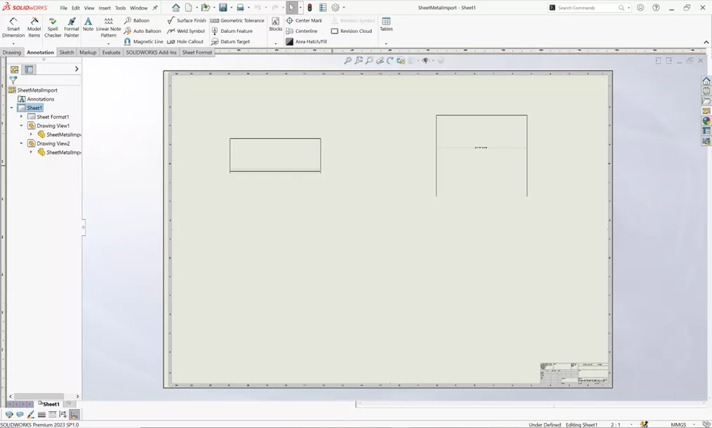 Create a Drawing File in SOLIDWORKS