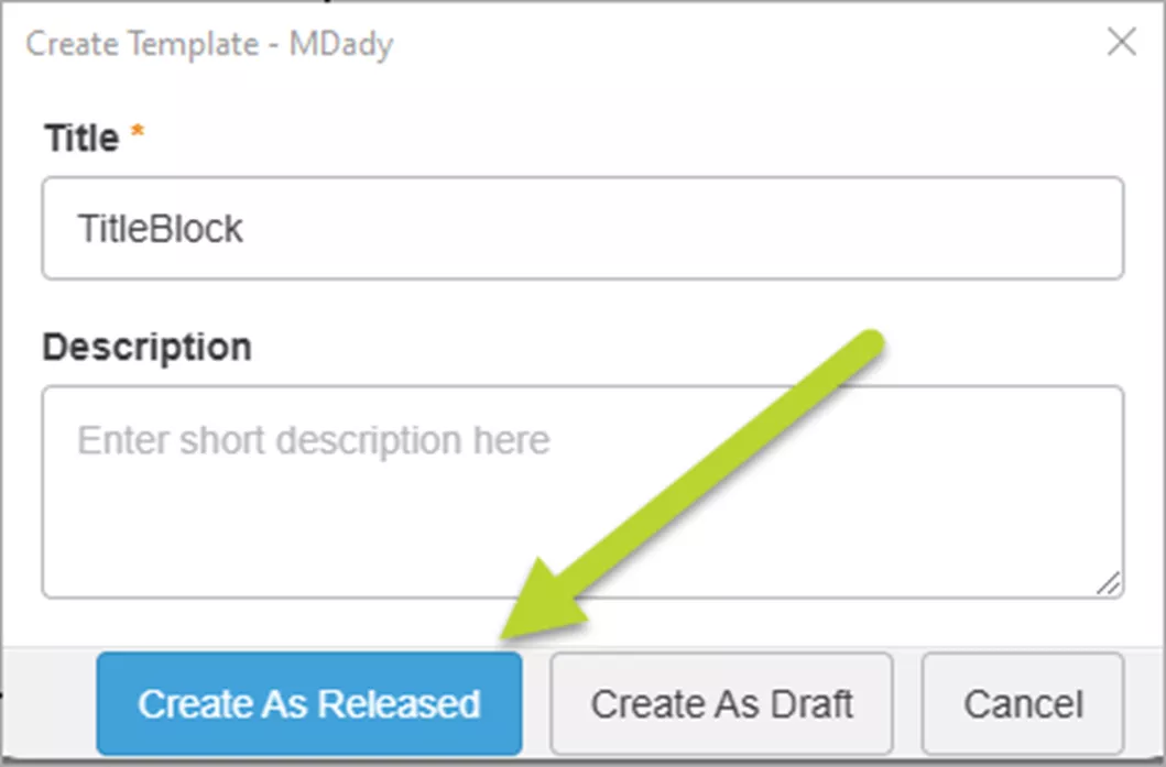 Create Drawing Template as released 3DEXPERIENCE