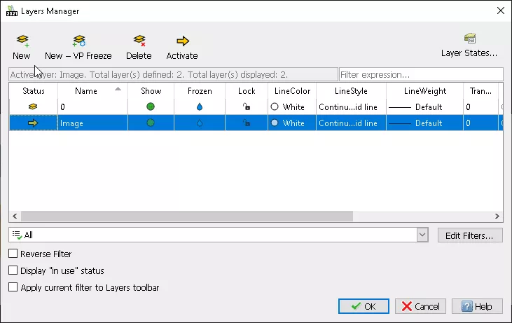 When using the image tracer in DraftSight, make sure to place reference drawings or images on a separate layer.