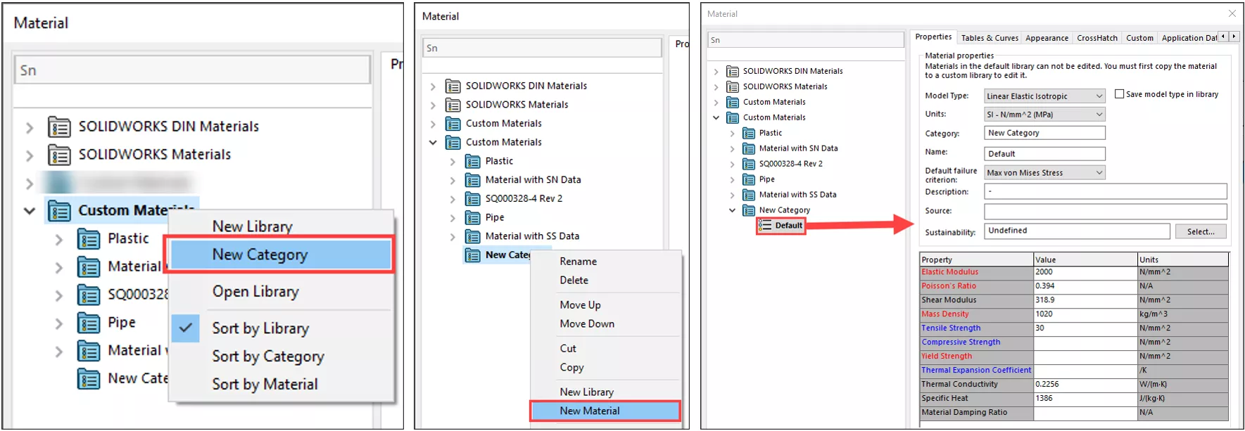 Creating an All New Material in SOLIDWORKS 