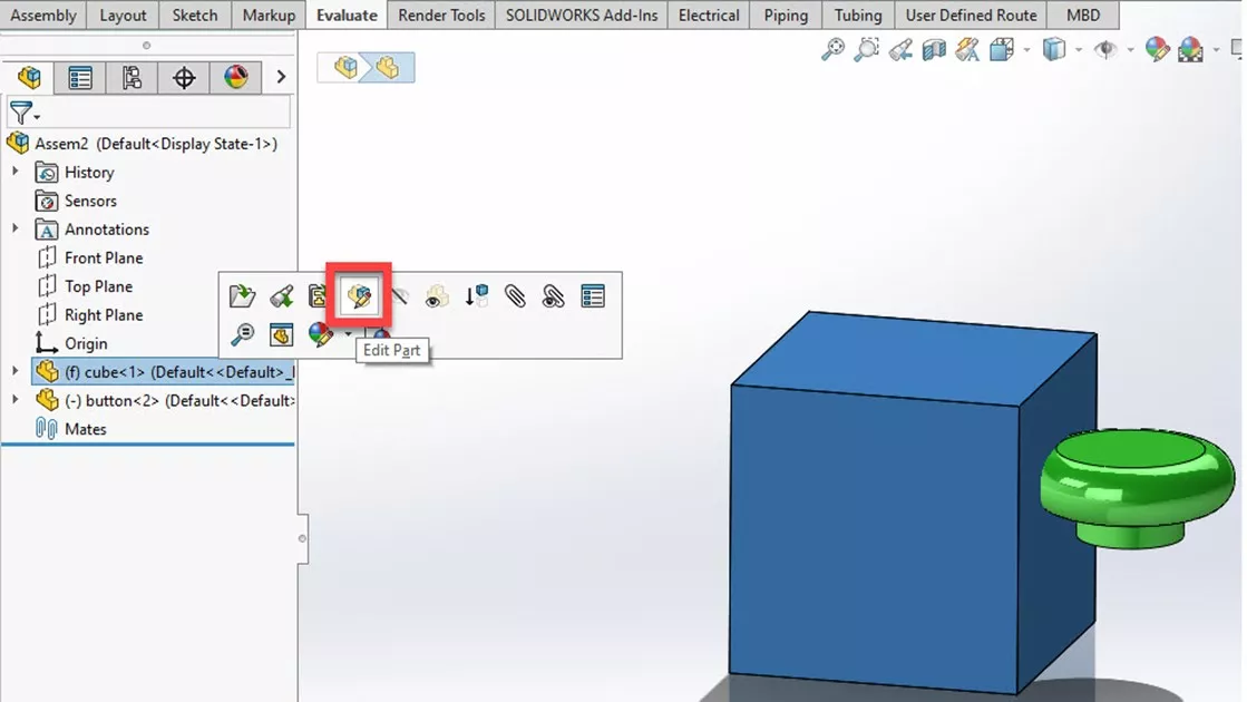 Creating an Offset Surface in SOLIDWORKS 
