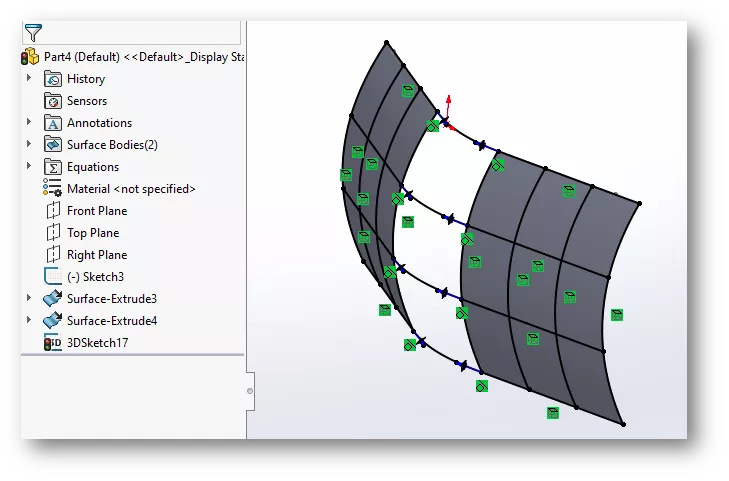 Create Shape Face Curves in SOLIDWORKS