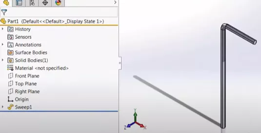 Create a Sweep in SOLIDWORKS
