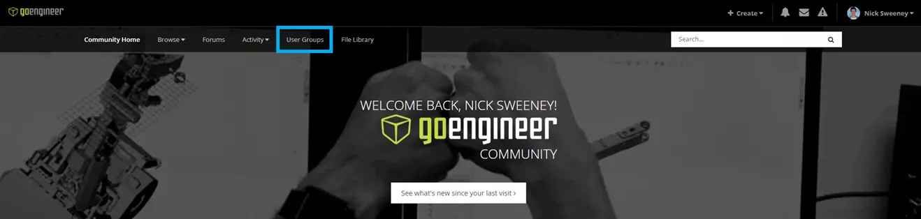 How to Create a User Group on the GoEngineer Community