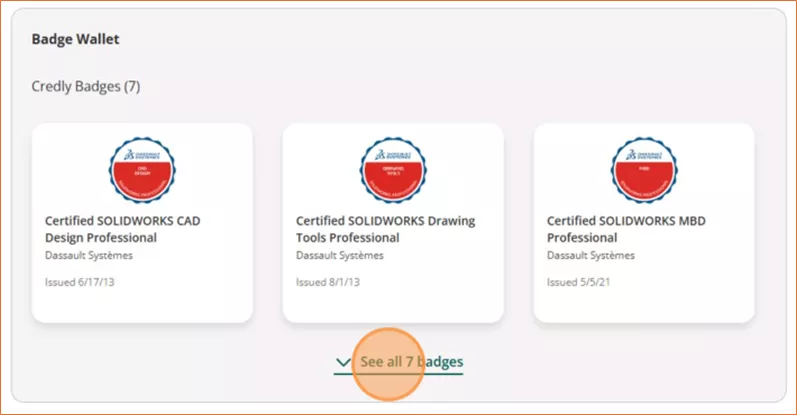 View all Certification Badges on Credly