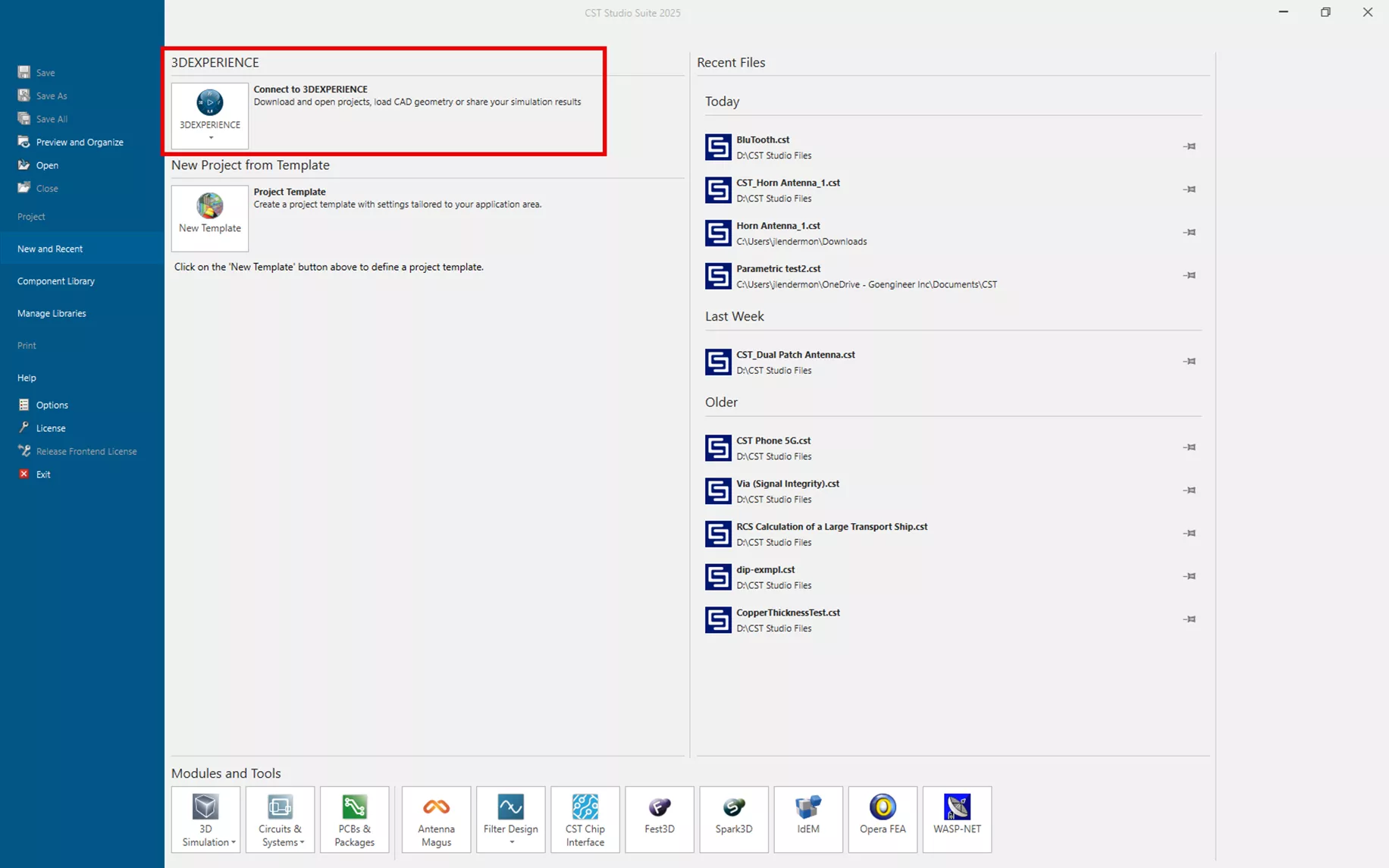 CST Studio Suite Connect to 3DEXPERIENCE Option