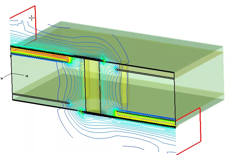 High-frequency electromagnetic simulation results in CST Studio Suite