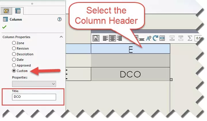 Custom Column Header in SOLIDWORKS PDM 