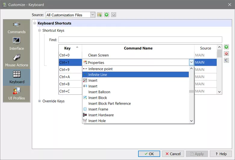 How to Customize DraftSight Keyboard Shortcuts