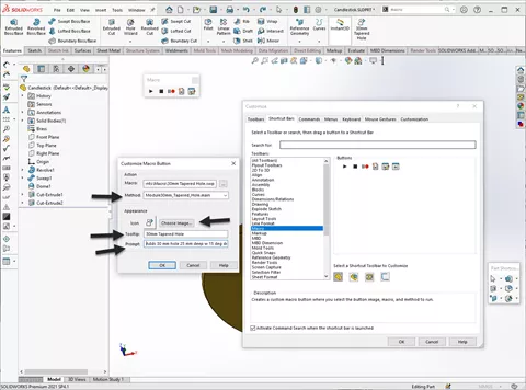 Add Method, Tooltip, and Prompt Fields to Custom SOLIDWORKS Micro Button 