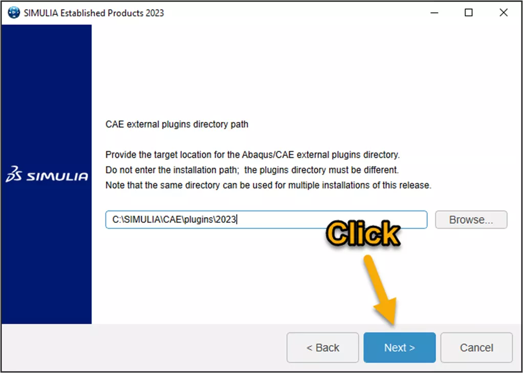 CAE External Plugins Directory Path SIMULIA Products