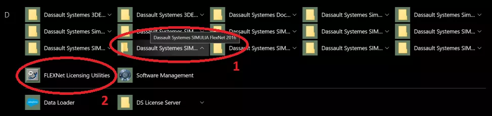 Dassault Systemes SIMULIA FlexNet Folder