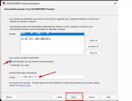 Deactivate SOLIDWORKS PDM Automatically Over the Internet