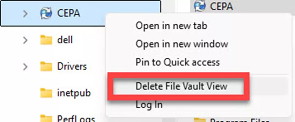 Delete File Vault View Option in SOLIDWORKS PDM