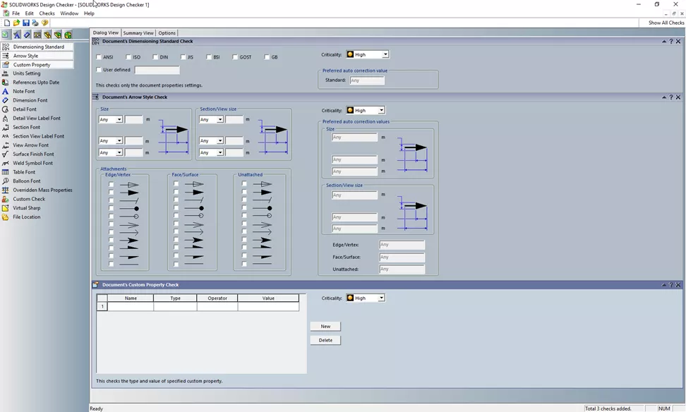 SOLIDWORKS design checker tool tutorial 