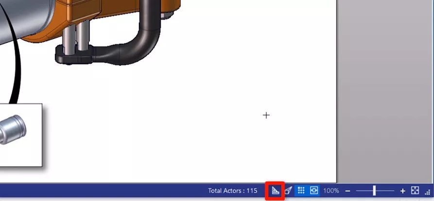 Design Mode Icon in SOLIDWORKS Composer 