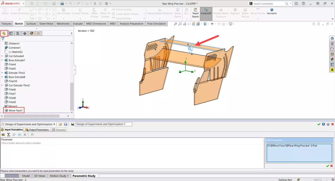 Design of Experiment and Optimization Study in SOLIDWORKS Flow Simulation