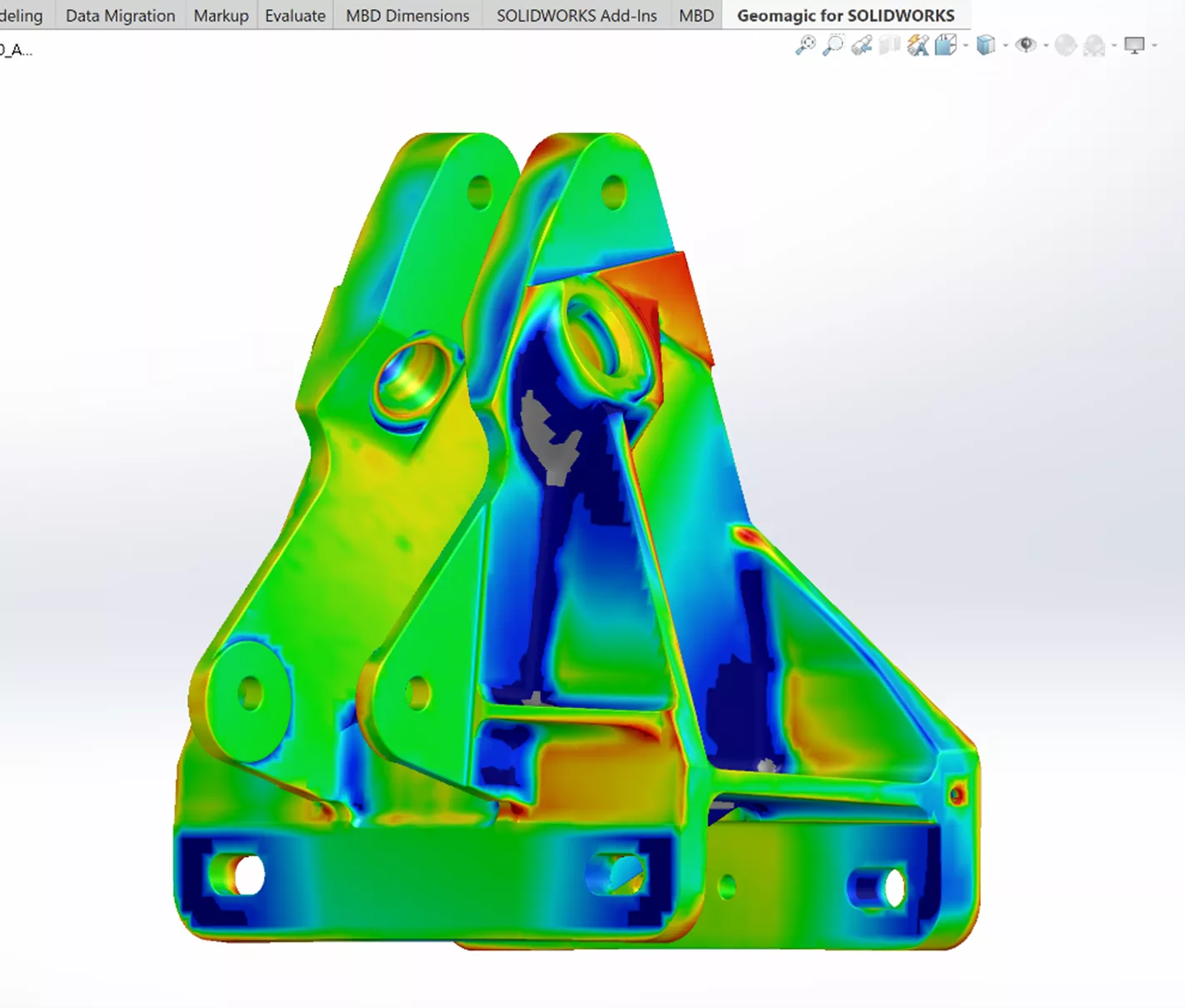 Deviation Analysis Tutorial in Geomagic for SOLIDWORKS