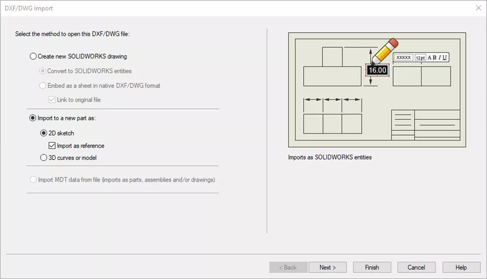 SOLIDWORKS DXF/DWG Utility