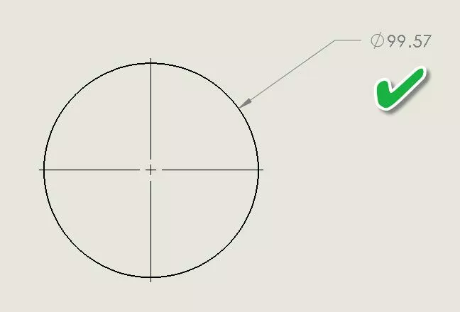 Diameter Symbol in SOLIDWORKS 