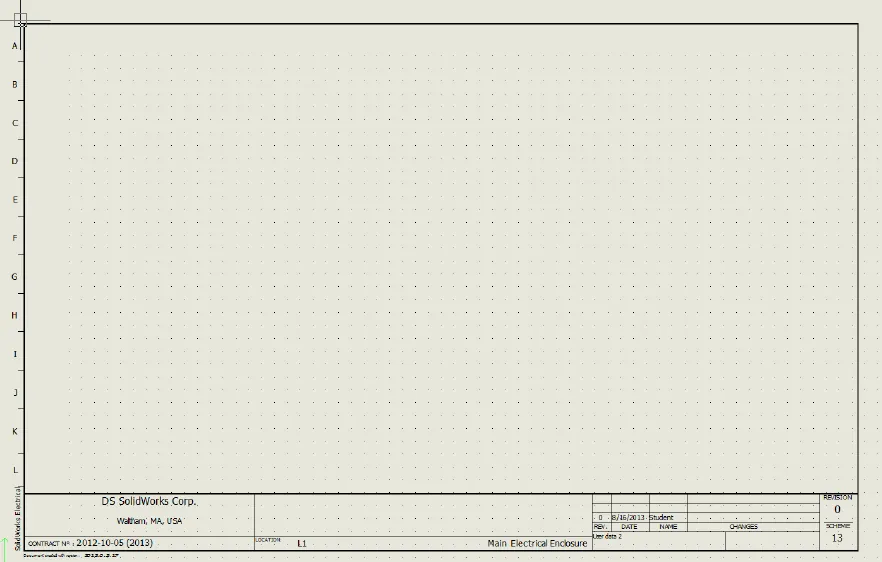 Display Alpha Numeric Rows and Columns in SOLIDWORKS Electrical