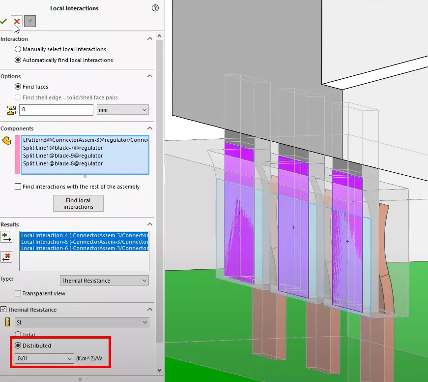 Distributed Thermal Stress in SOLIDWORKS Simulation