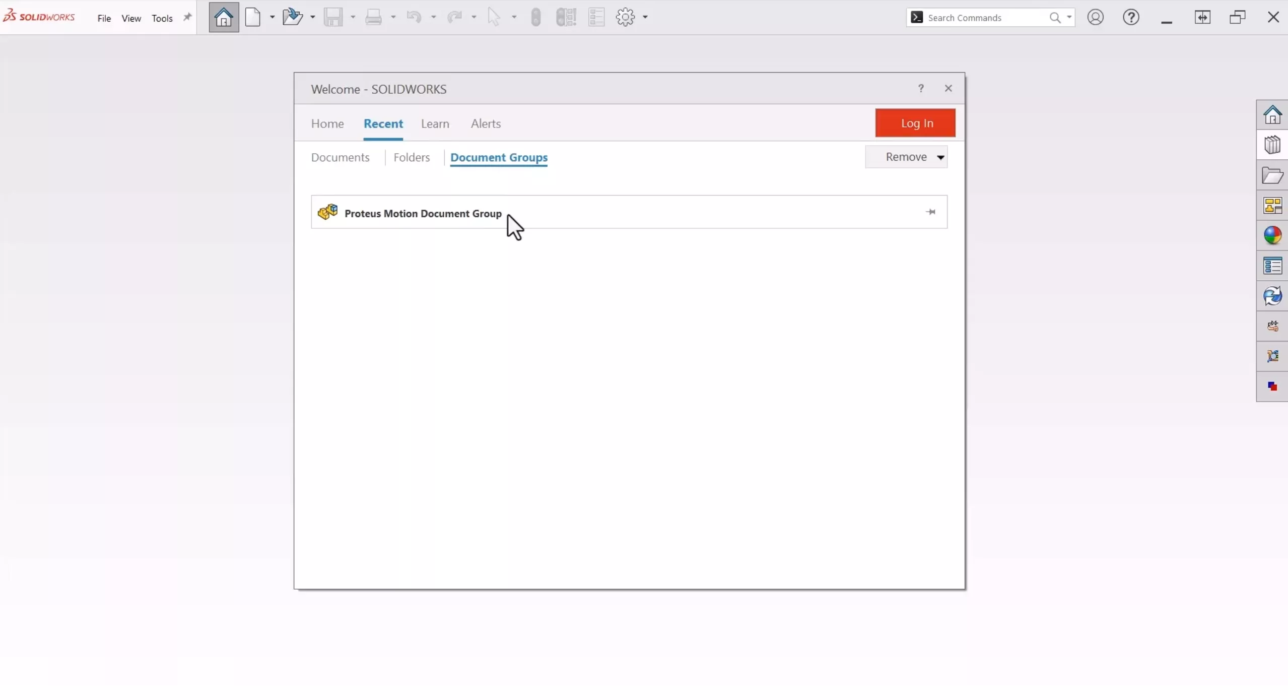 Document Groups in SOLIDWORKS 2025