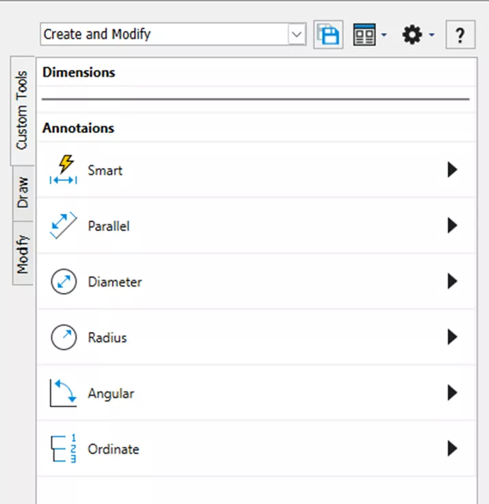 DraftSight Add Tools to Tool Palettes