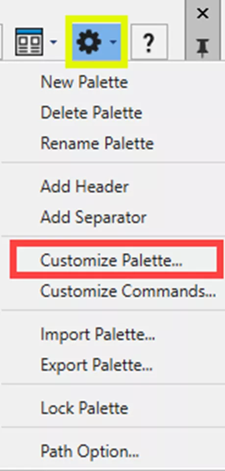 DraftSight Customize Palette Add Block Libraries 