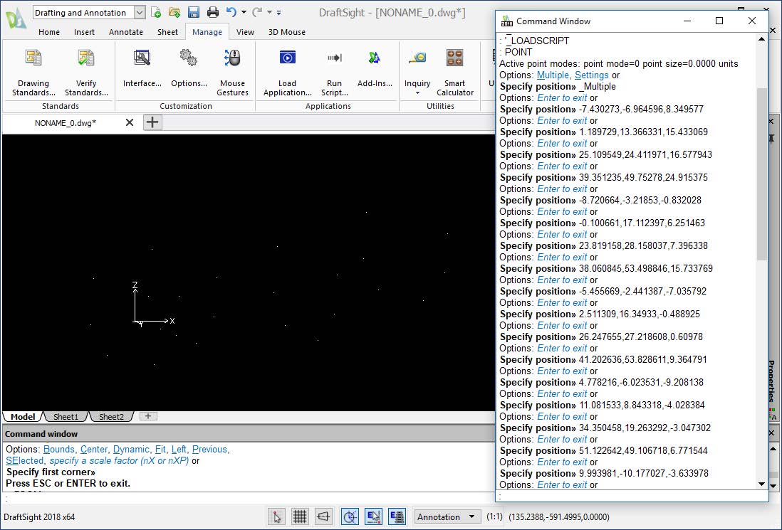 import xyz points into autocad