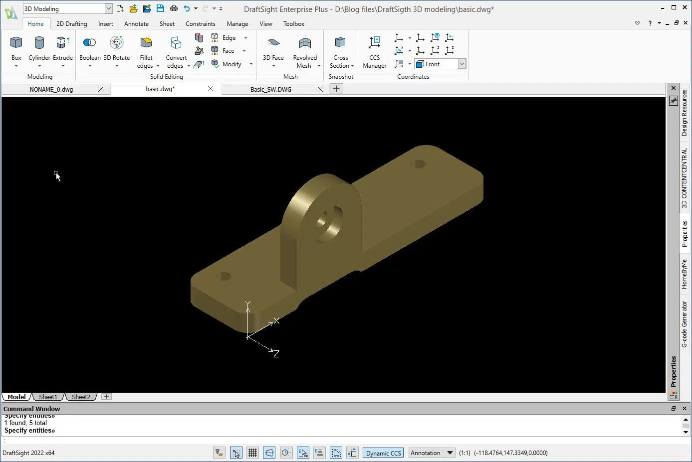 How to Create Simple 3D Models with DraftSight | GoEngineer