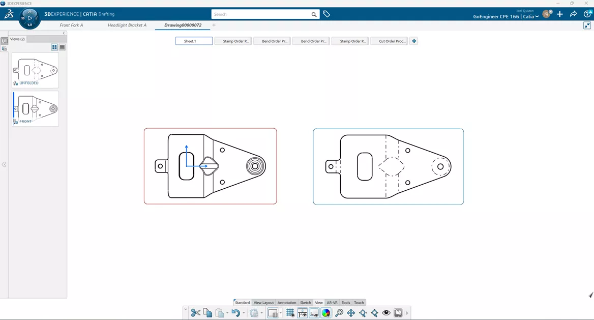 Drawing Creation in 3DEXPERIENCE CATIA