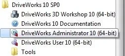 DriveWorks Administrator Activation