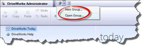 DriveWorks Administrator Open Group 