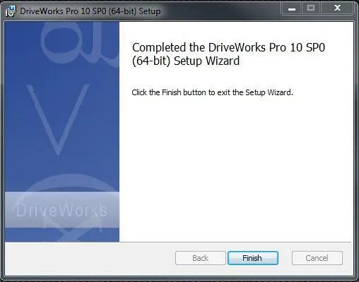 DriveWorks Pro Download Complete Screen