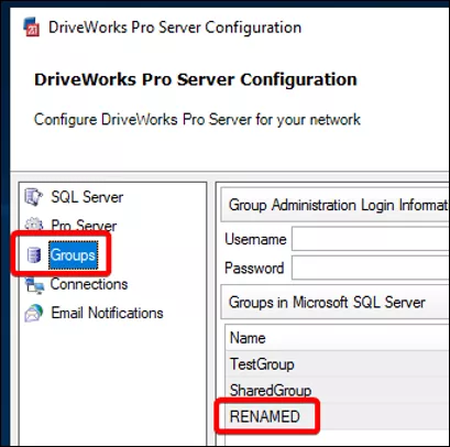 How to Rename Groups in DriveWorks
