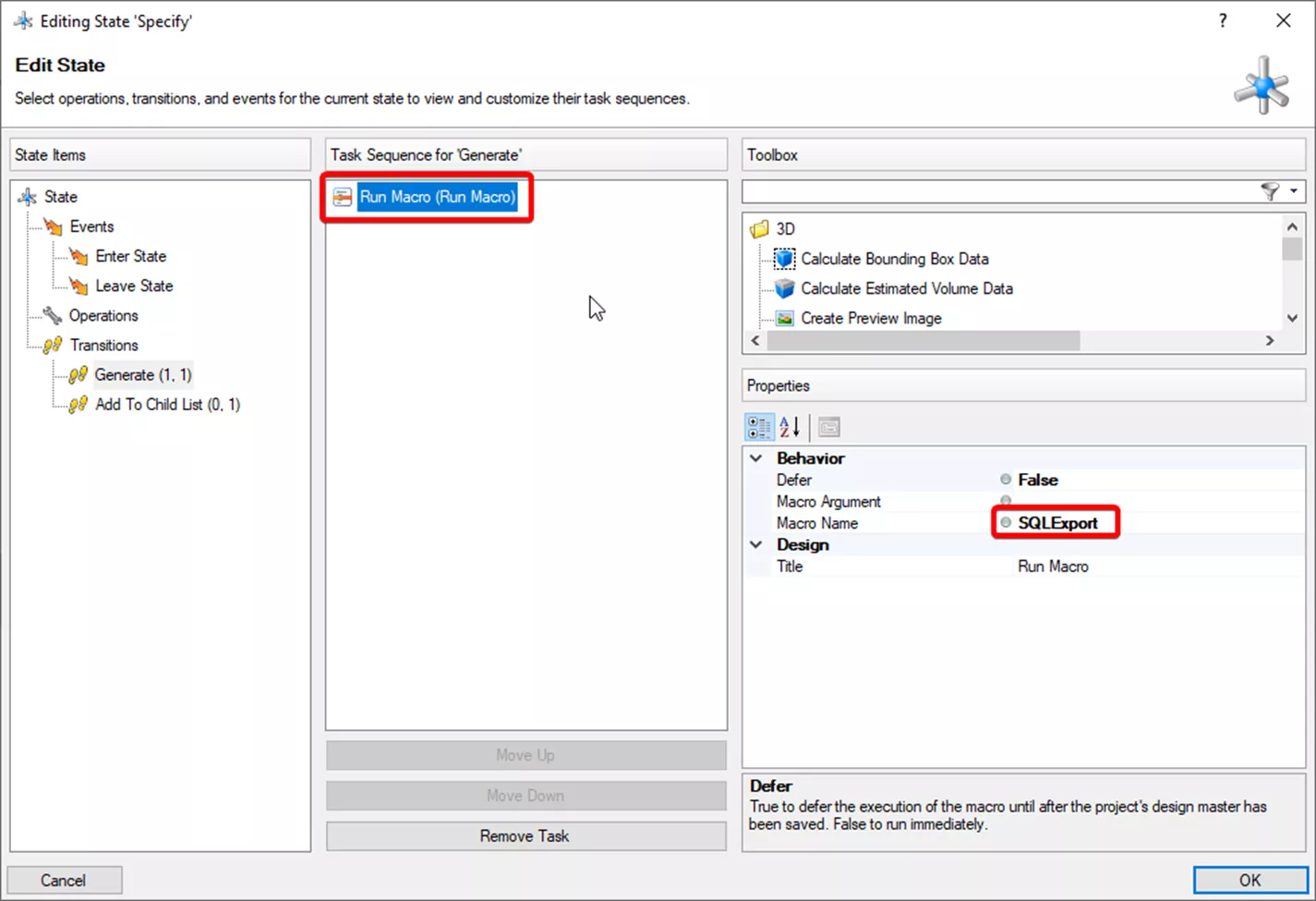 DriveWorks Pro Tracking Specifications Through SQL 
