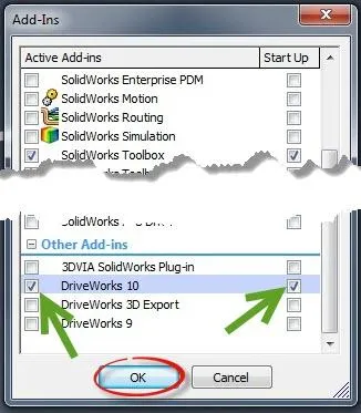 DriveWorks SOLIDWORKS Add-In