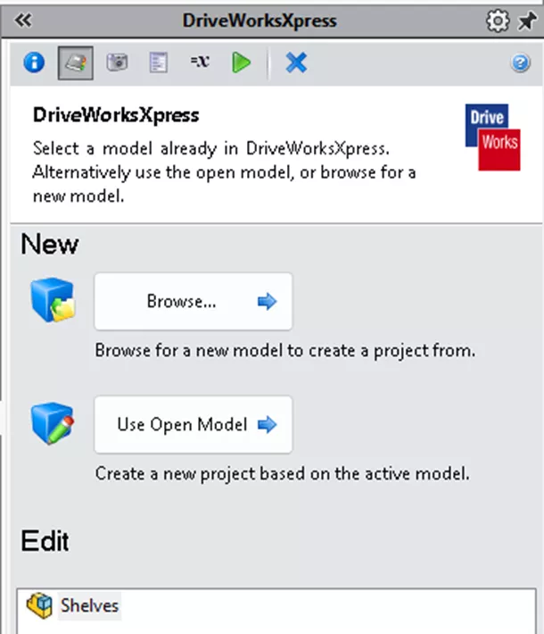 DriveWorksXpress Access Database