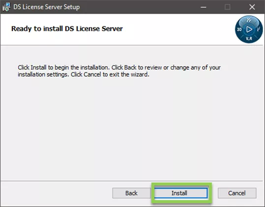 DS Ready to Install DS License Server