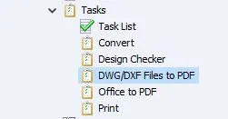DWG/DXF Files to PDF 