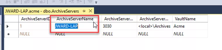 Edit Archive Server Name in SOLIDWORKS PDM 